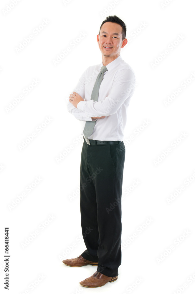 Young Asian business man isolated on white background. Young Asian business man isolated on white background.