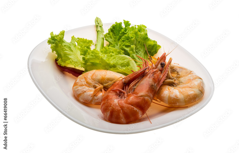 Boiled king prawns Boiled king prawns