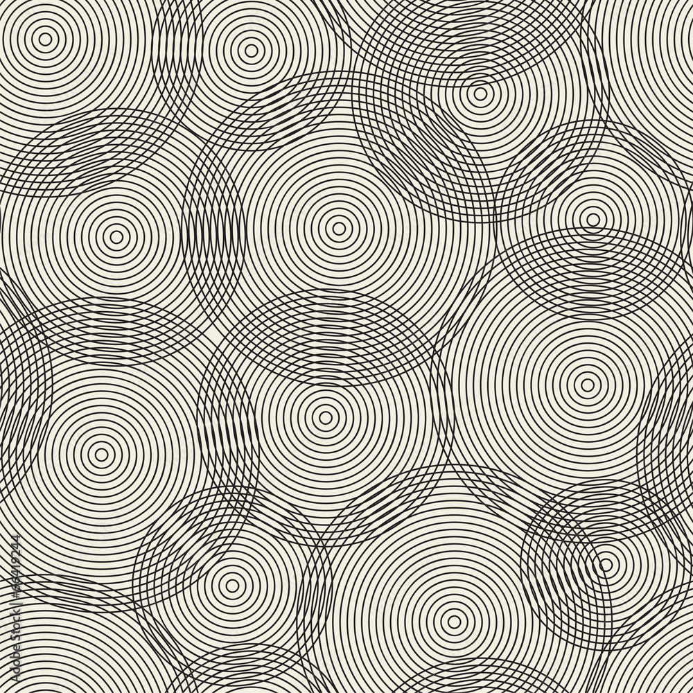 Abstract seamless pattern of rings. Vector Abstract seamless pattern of rings. Vector