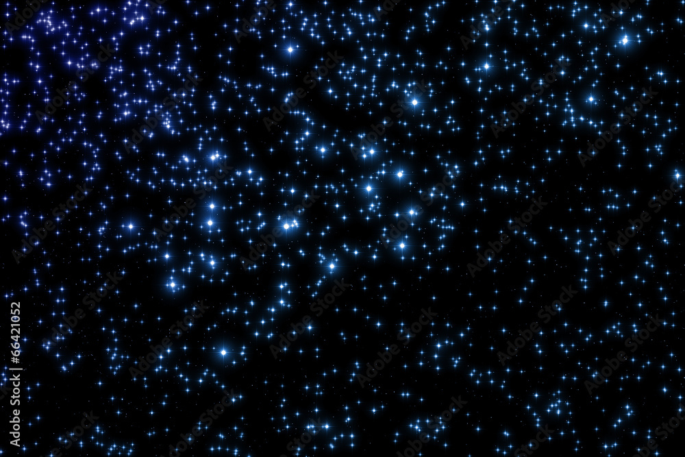Stars on a dark background