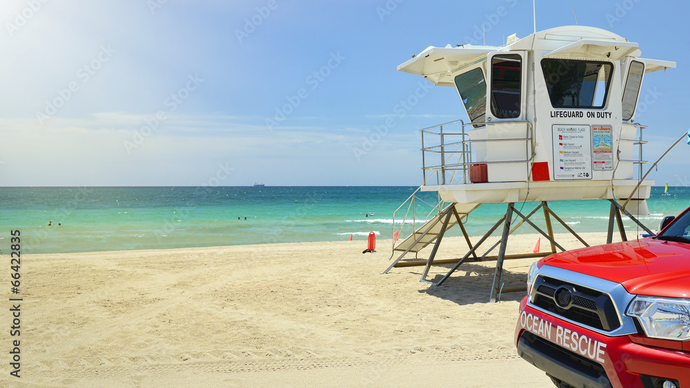 Fototapeta premium Fort Lauderdale Beach Ocean Rescue