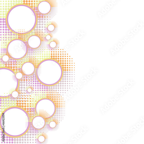 Abstract colorful circles background