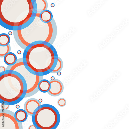Abstract colorful circles background