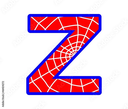 z letter spider web alphabet stock vector adobe stock