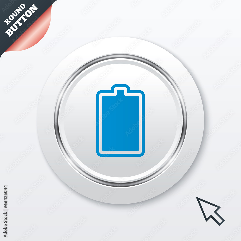 Battery fully charged sign icon. Electricity. Battery fully charged sign icon. Electricity.