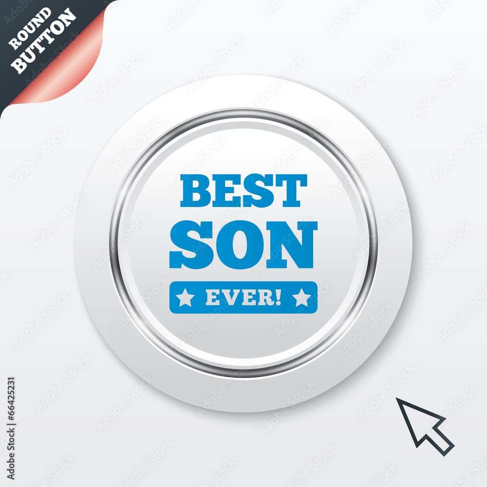 Best son ever sign icon. Award symbol. Best son ever sign icon. Award symbol.