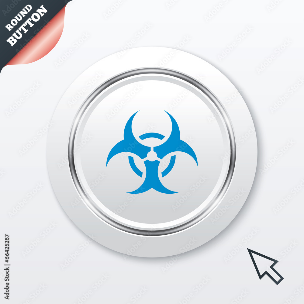 Biohazard sign icon. Danger symbol. Biohazard sign icon. Danger symbol.