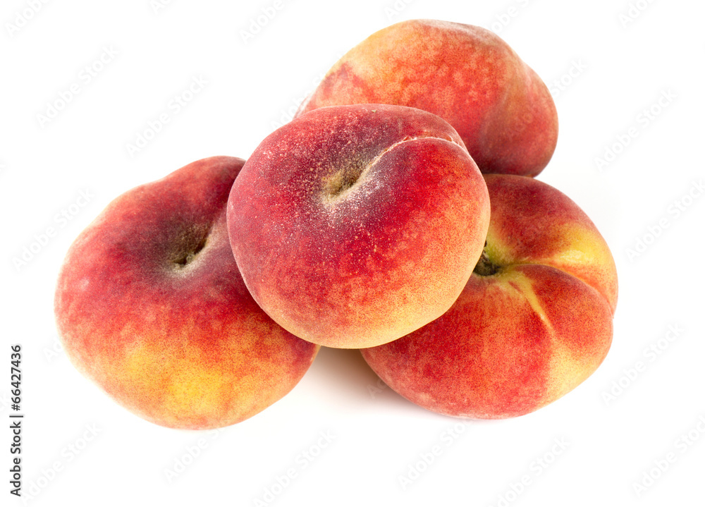 donut peaches isolated on white donut peaches isolated on white
