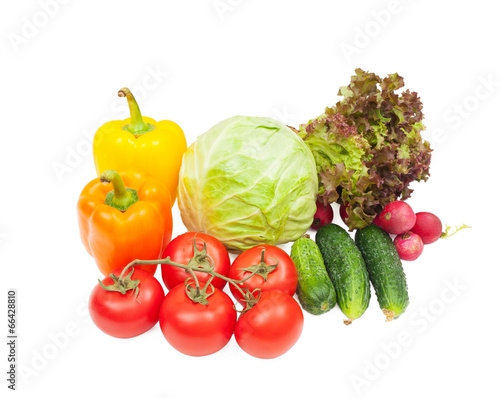 Fototapeta Naklejka Na Ścianę i Meble -  Vegetables isolated on white background