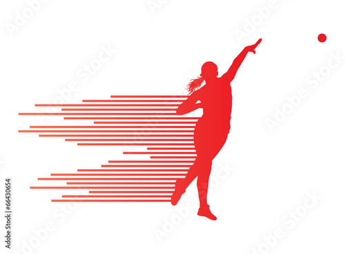 Athletic shot put vector background concept