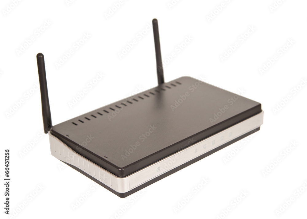 Black WiFi router Black WiFi router