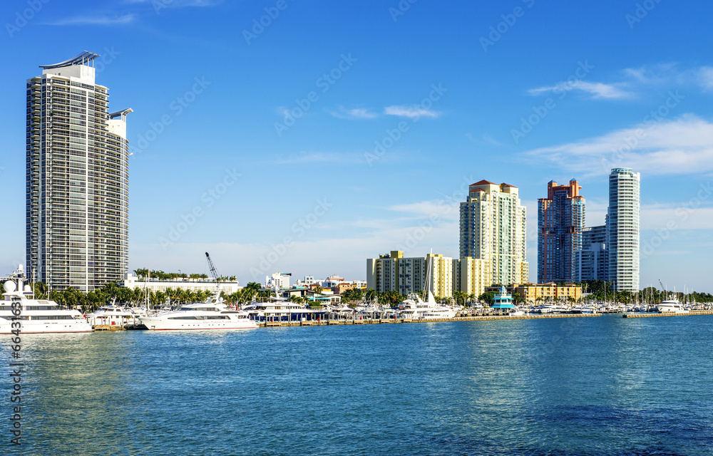 Fototapeta premium Miami south beachh, Florise, USA