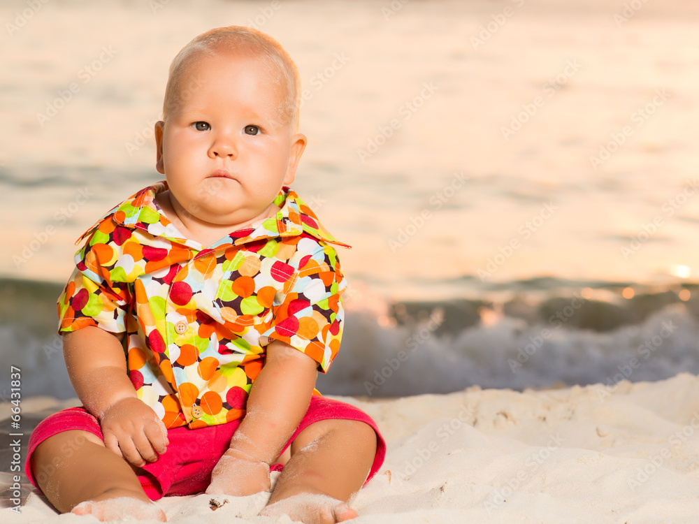 Baby on the beach Baby on the beach
