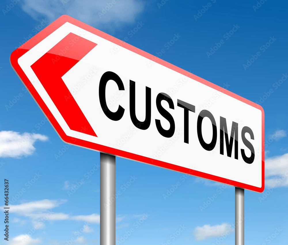 Customs concept.