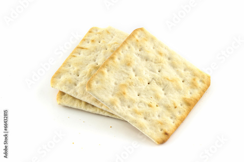 cracker in square shape isolated