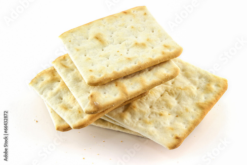 cracker in square shape isolated