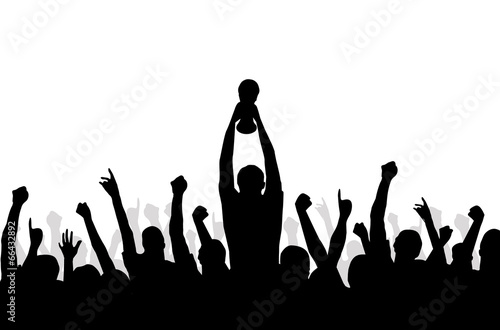 World cup soccer Winners celebration-Vector