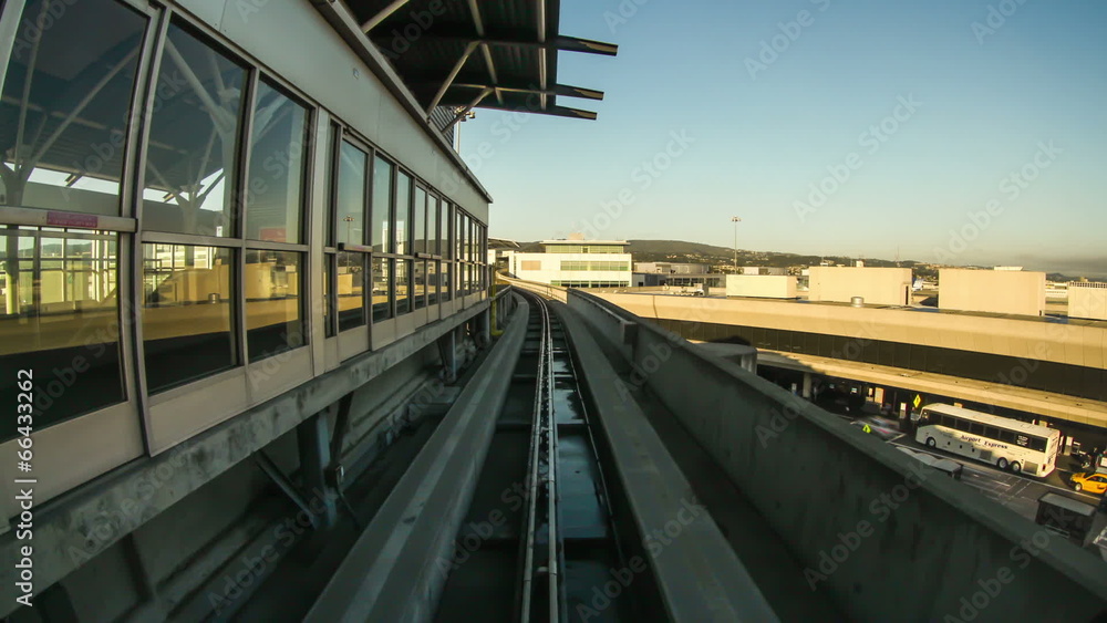 Passenger Train Time Lapse At Airport Passenger Train Time Lapse At Airport