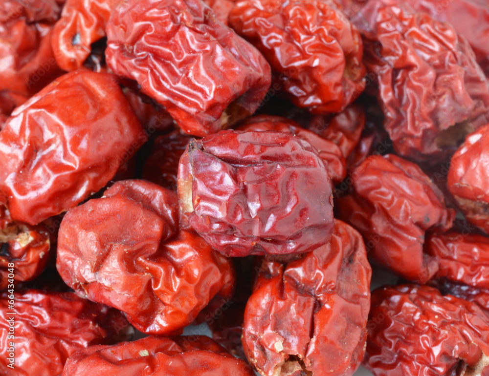 Red jujube isolated Red jujube isolated
