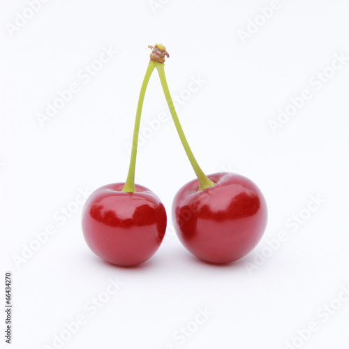 Twin Red Cherries