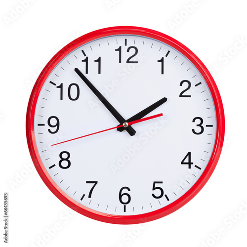 Five to two on a round clock face