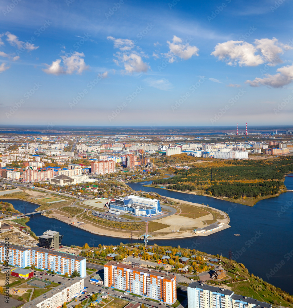 Surgut city, Russian center of oil industry