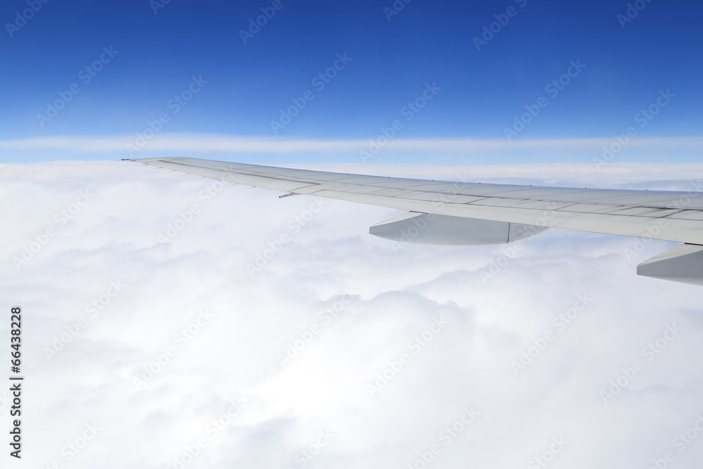airplane wing above sky airplane wing above sky