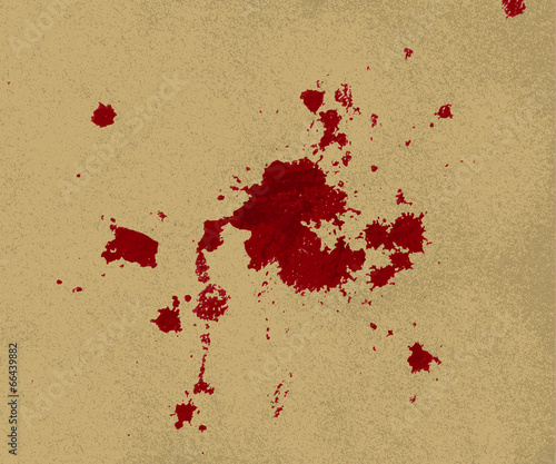 Blood splatter  on old paper