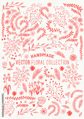 Hand Drawn Floral Set