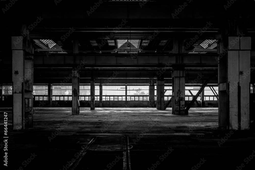 Industrial interior of an old factory Industrial interior of an old factory