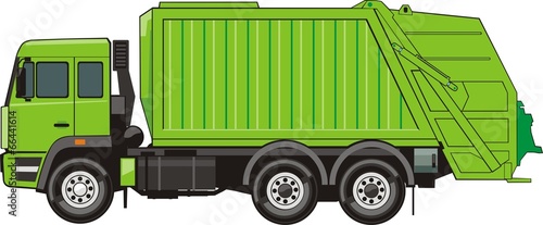 truck for assembling and transportation garbage