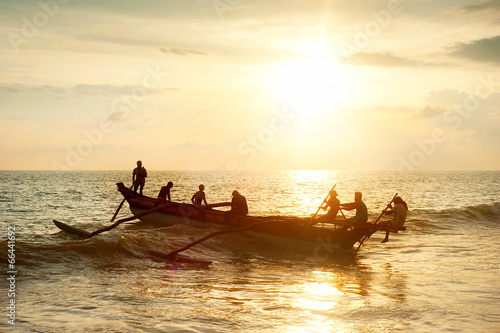 Obraz na płótnie Sri Lanka fisherman w salonie