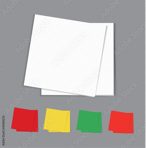Napkins set, vector illustration