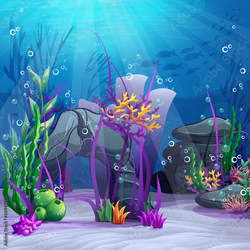 Illustration of the underwater world