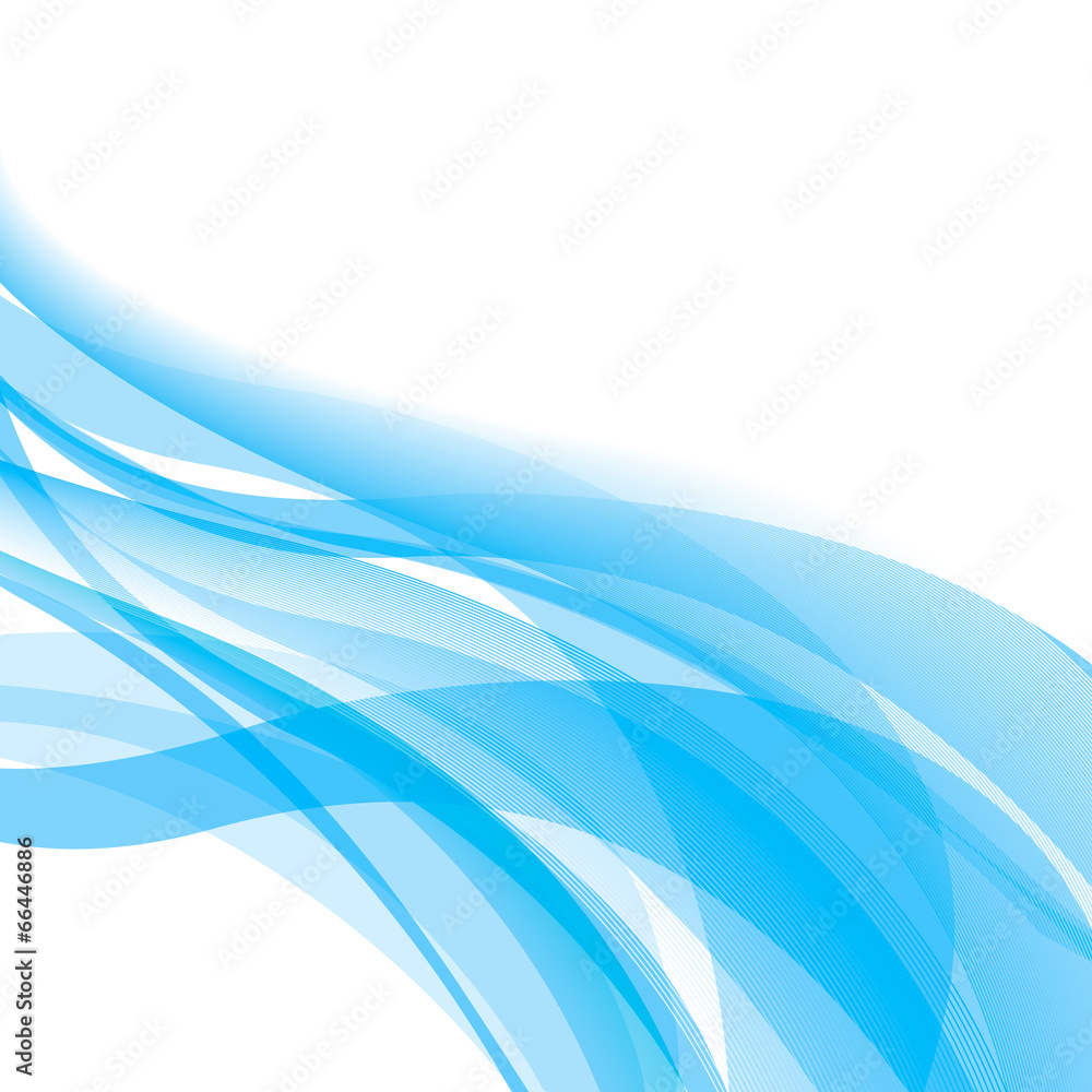 Fototapeta premium Blue abstract background, vector illustration