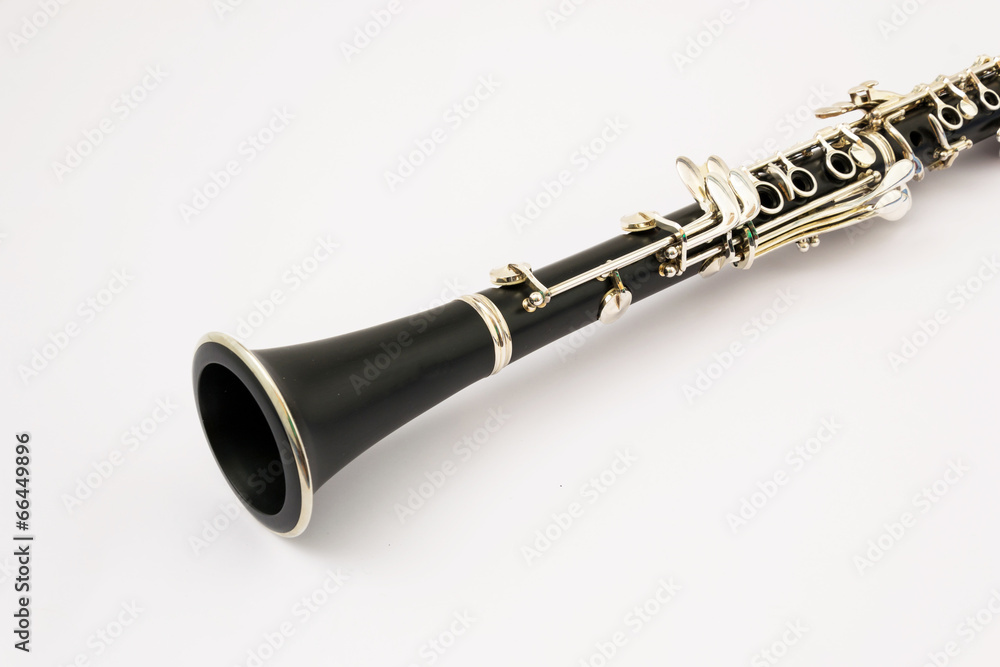 Naklejka premium Still life of a clarinet