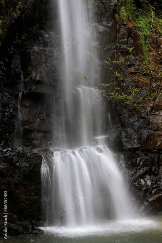 Deep forest waterfall at National Park Si-satchanalai Thailand