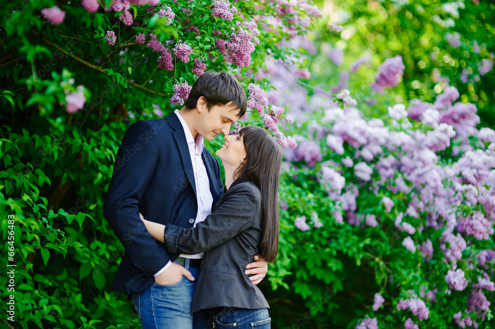 Young couple in love outdoor Young couple in love outdoor