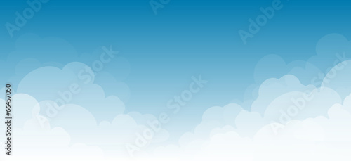 Fotografie, Obraz abstract white cloud on bluesky