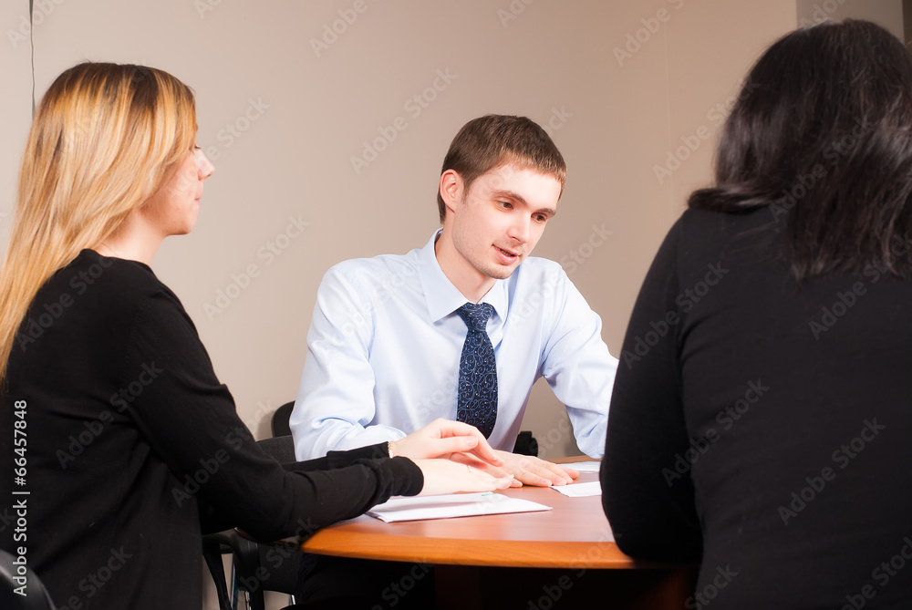 Young and successful businessman in the office Young and successful businessman in the office