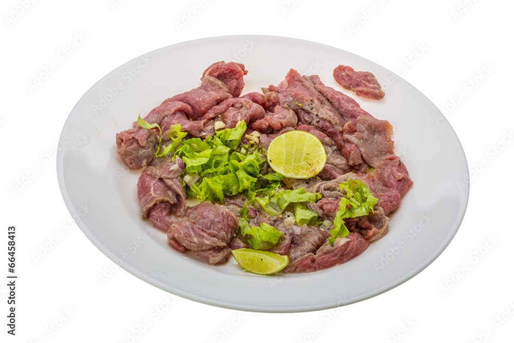 Beef carpaccio Beef carpaccio
