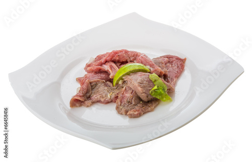 Beef carpaccio