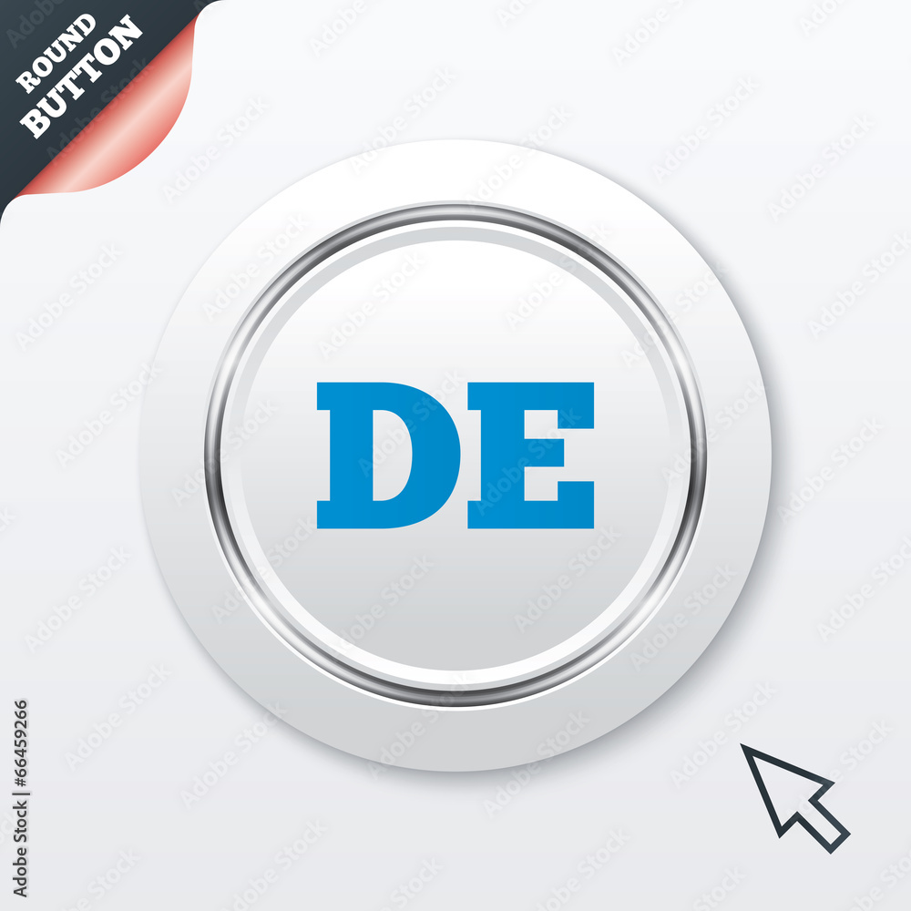 German language sign icon. DE Deutschland. German language sign icon. DE Deutschland.