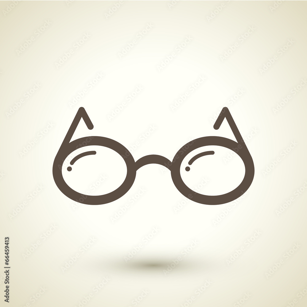 retro style glasses icon retro style glasses icon