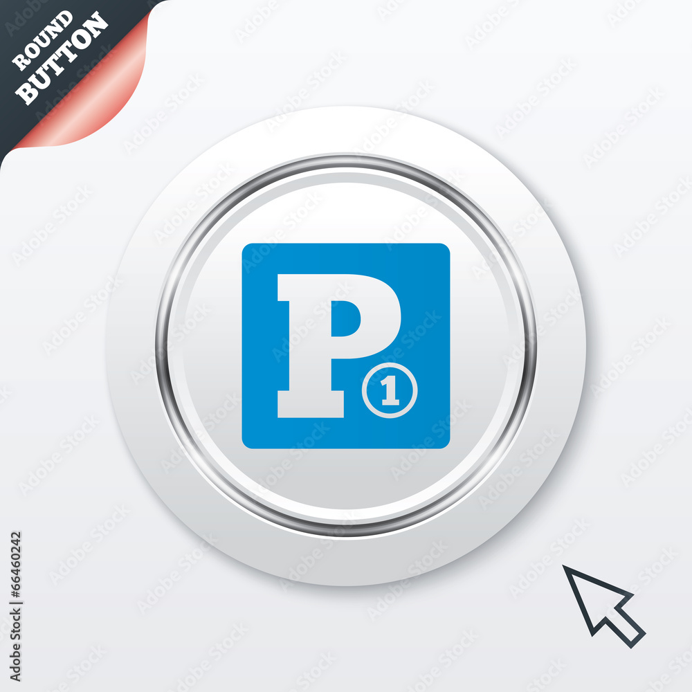 Paid parking sign icon. Car parking symbol. Paid parking sign icon. Car parking symbol.
