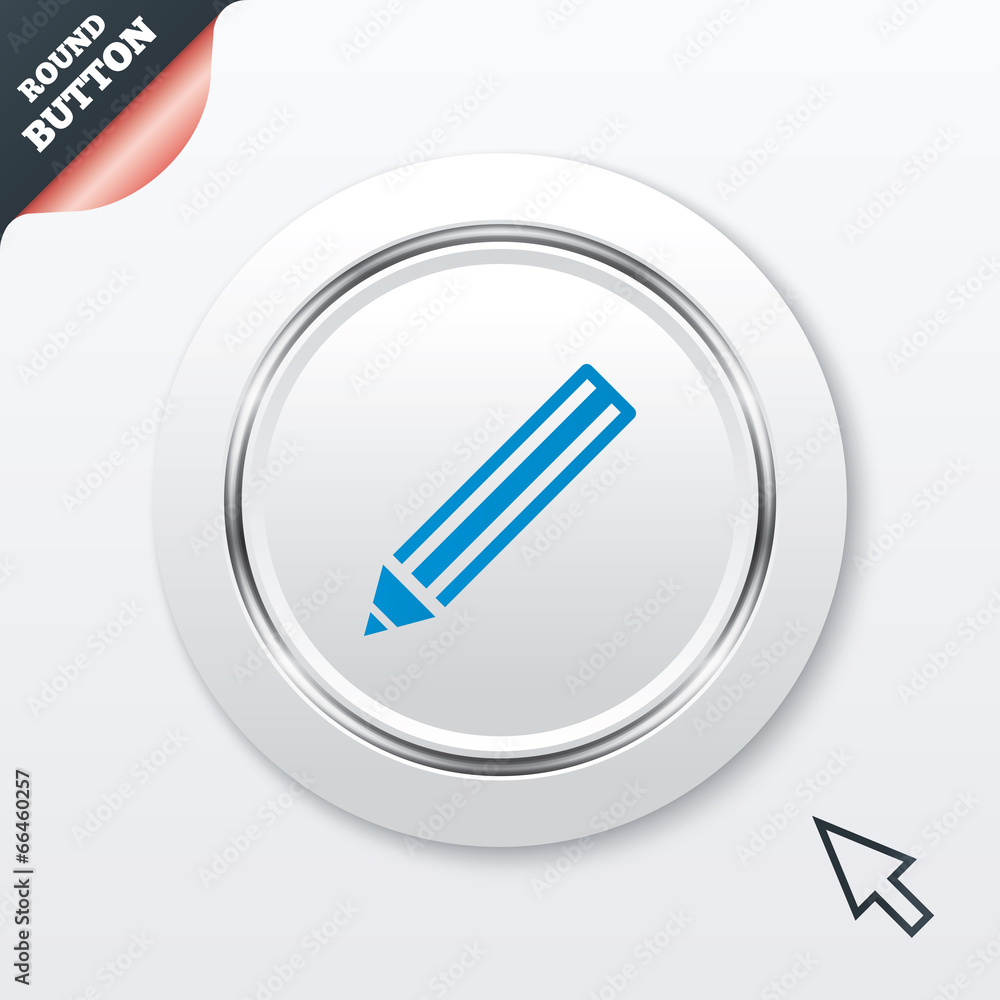 Pencil sign icon. Edit content button. Pencil sign icon. Edit content button.