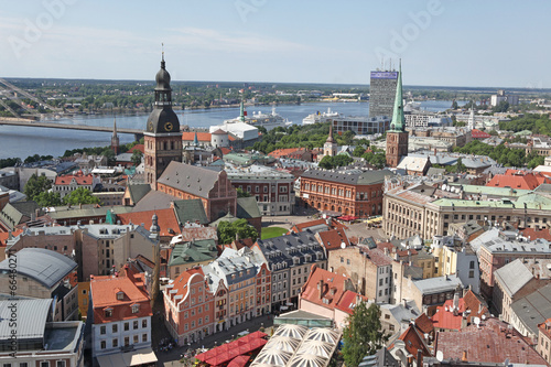 The general view of Riga, Latvia