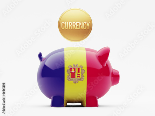 Andorra Currency Concept. photo