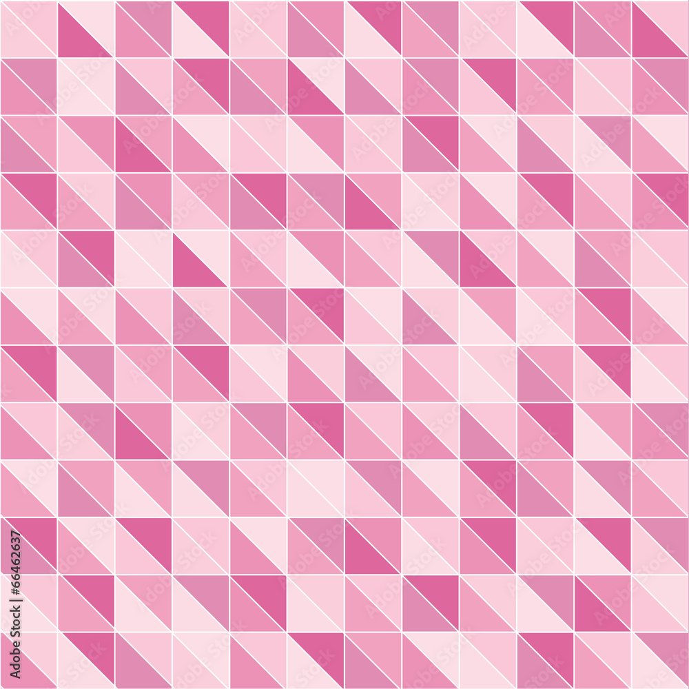 Mosaic pattern of pink triangles Mosaic pattern of pink triangles