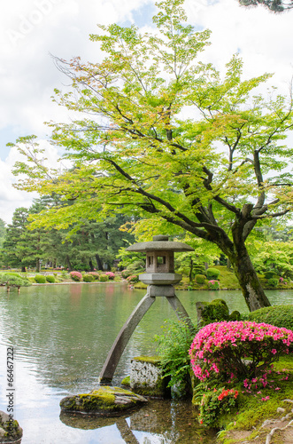 Kotojitoro lantern in spring